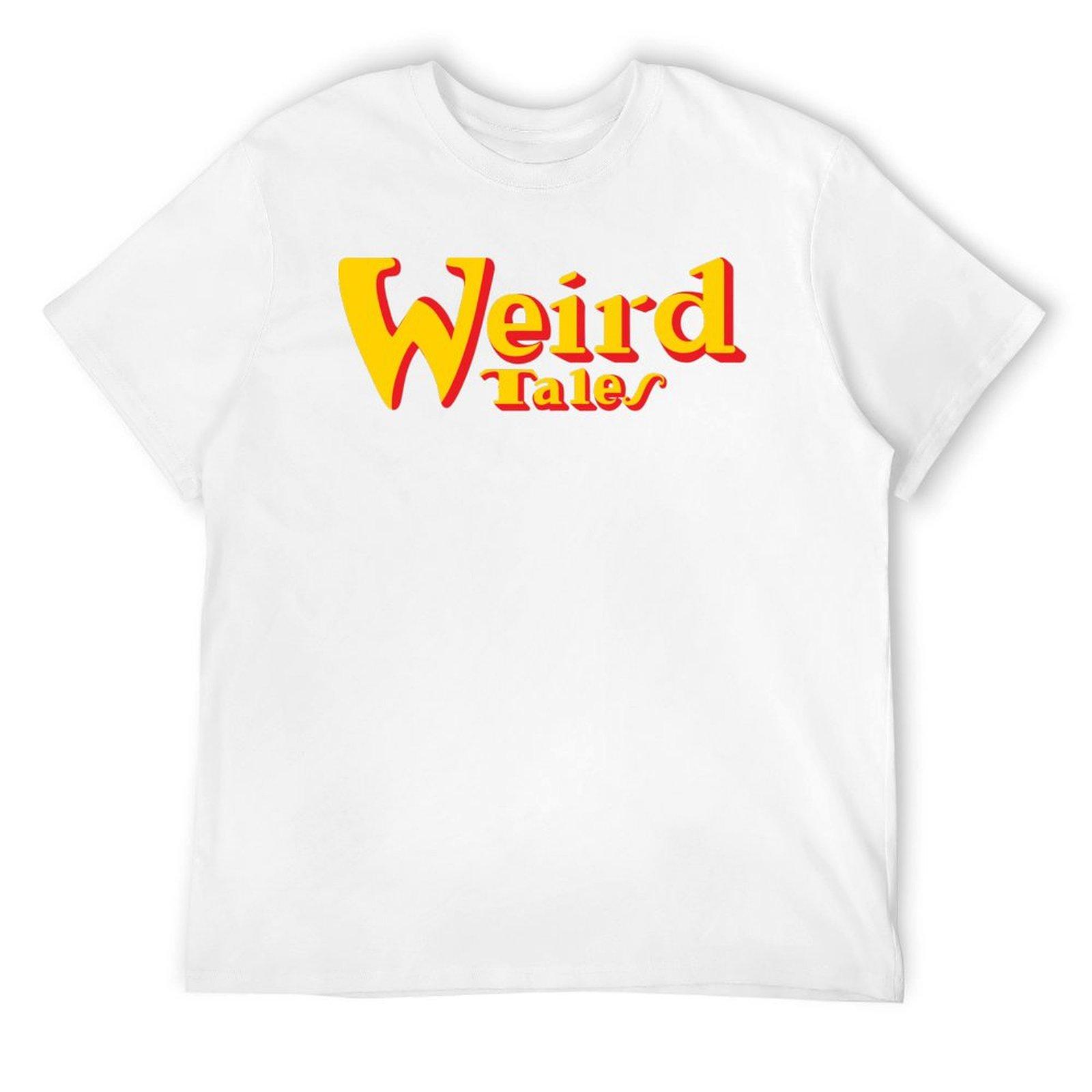 WEIRD TALES T-Shirt cotton man t-shirts vintage Personalized t-shirt mens funny t shirts S