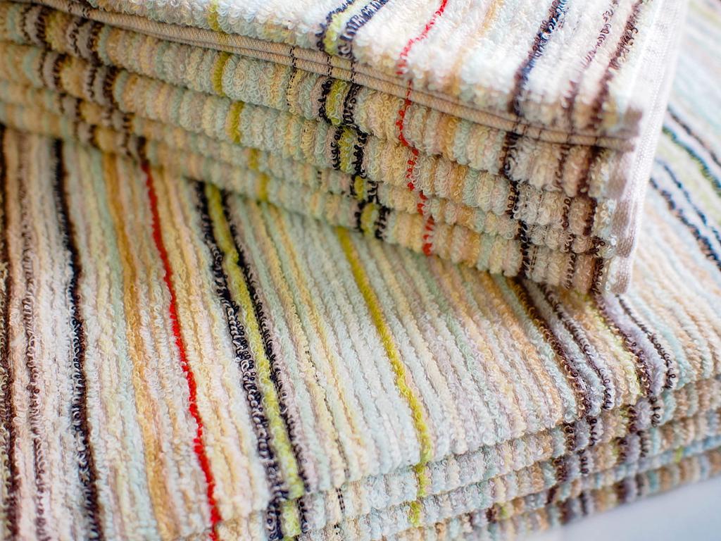 Imabary reTOWEL One-Wash Remaining Yarn Eco Towels, Set of 10 Face Towels, Multicolor