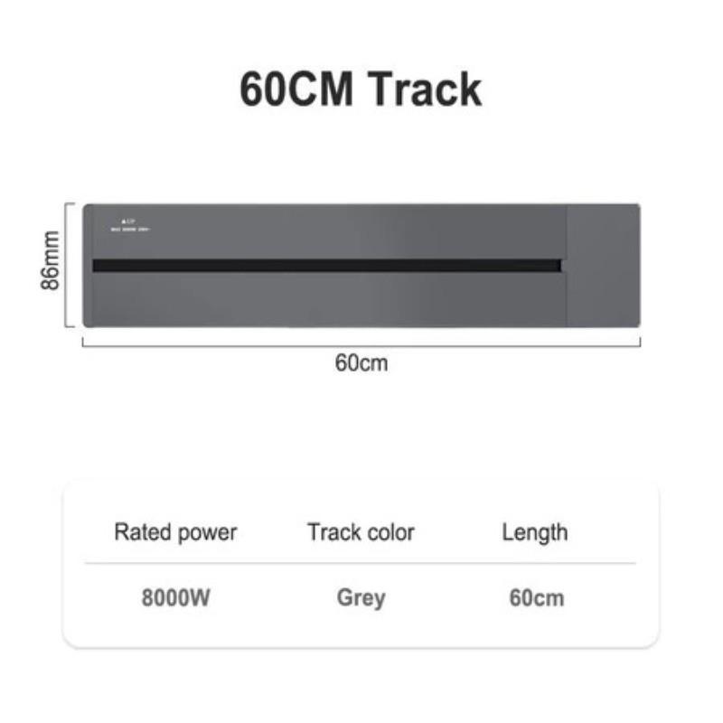 30/60/80/100cm Home & Office Multi-Function USB Adapter Wall Mounted Track Power Socket Power Track Socket