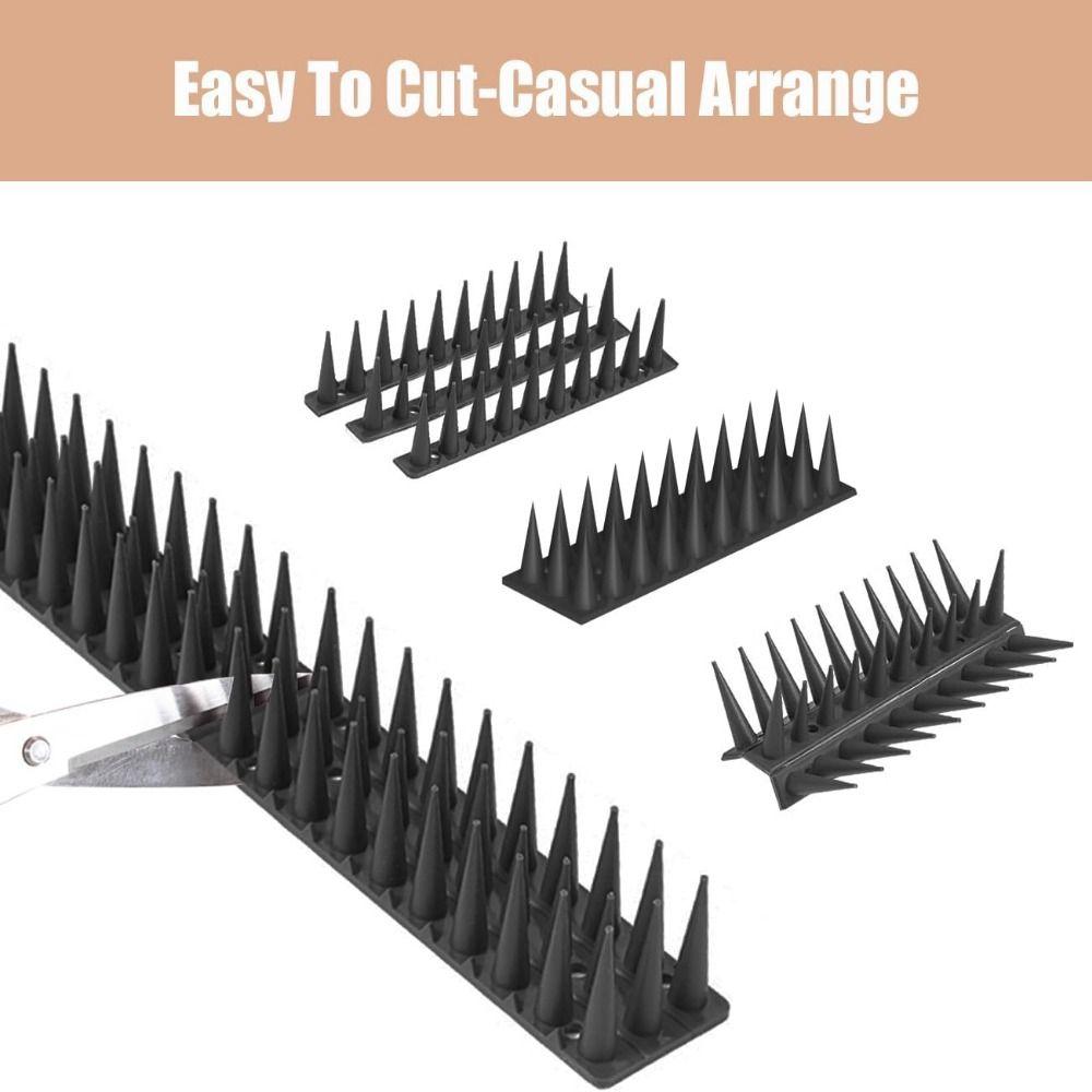 8/12pcs Long Lasting Anti Bird Spike Strip Anti Climb Pigeon Deterrent Spikes Balcony Eaves