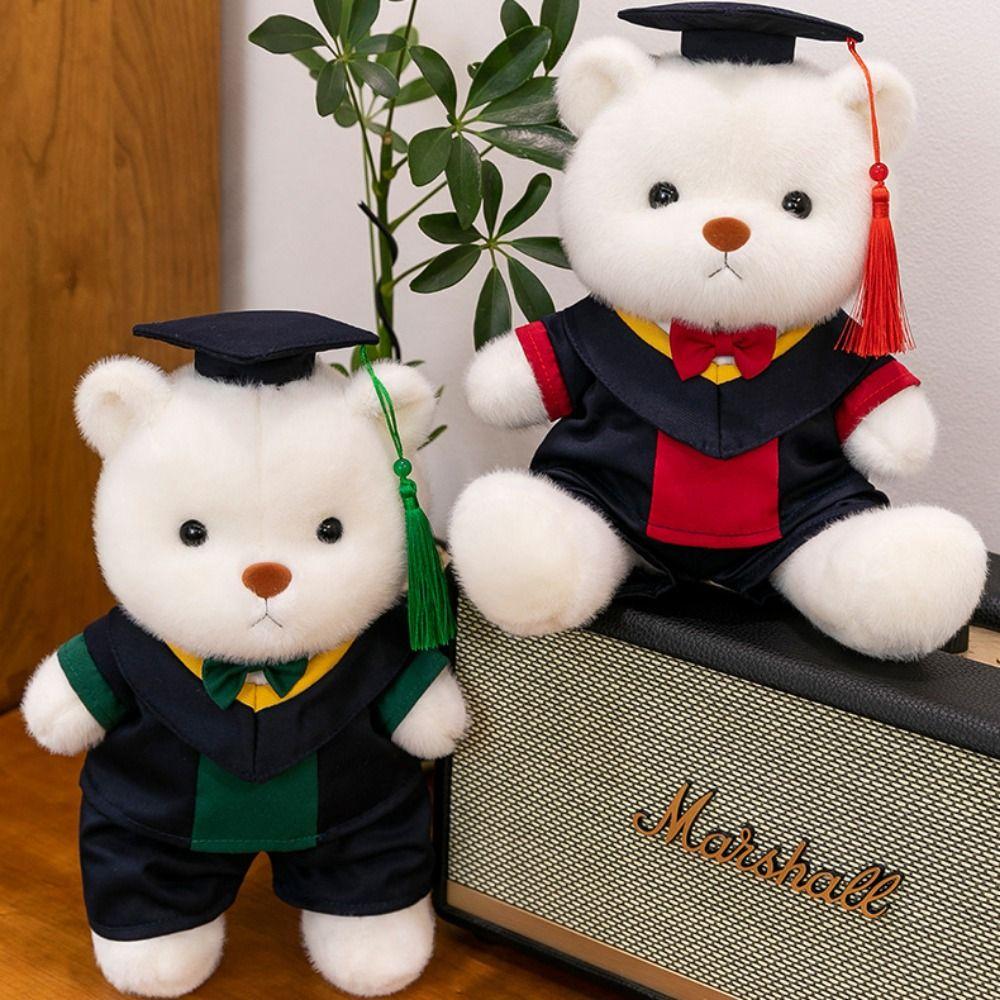 Removable Outerwear Doctor Cap Graduation Bear Doll Sitting Bear Plush Doll  Party Favors