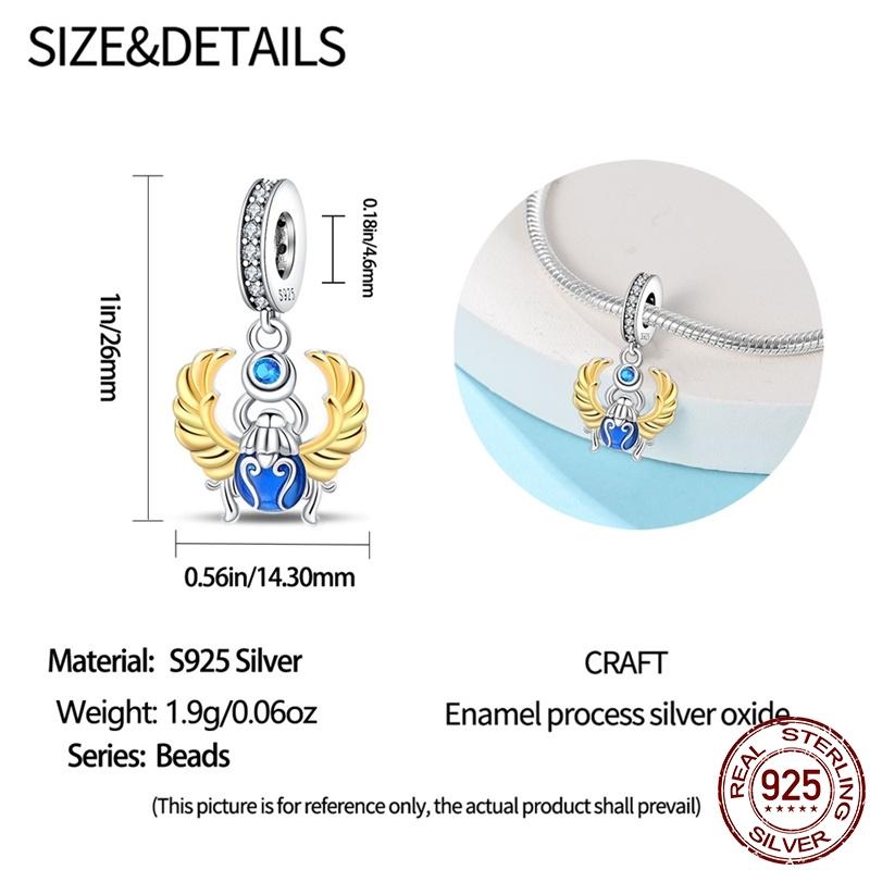 Copper Diy Beads Desert Travel Series-Scarab Charm Fit Panoriginal Bracelet For Women Jewelry Birthday Gift