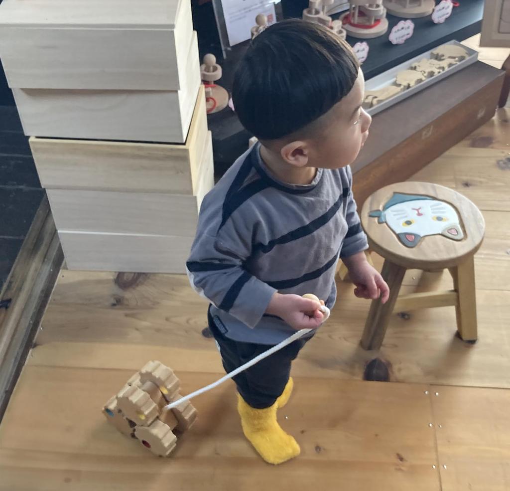 Auto otevřené Japonsko vítězná hračka Good Toy Dřevěná hračka pro začínající plazení a chůzi Dřevěná hračka Dárek pro miminko Vzdělávací hračka Auto Tahací hračka Hodnocení Miminko