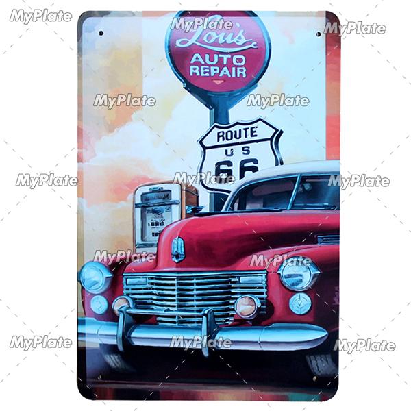 Ride Metal Sign Vintage Plaque Tin Sign Wall Decor For Garage Club Plate Crafts Art Route 66 Poster Gift Custom Wholesale