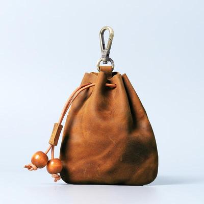 Li Shen Crazy Horse Leather Multi-functional Coin & Key Pouch