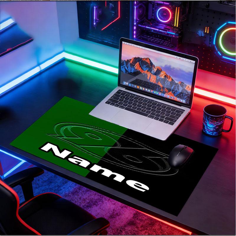 Custom Name Personalized Hannover 96 Football Pattern Mousepad, Laptop PC Desk Mat, Decorative Desk Mat for Home Keyboard Pad Gift