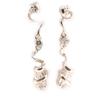 Les Trésors De Lily [D7533] - Silver 'Ballerinas' Earrings White