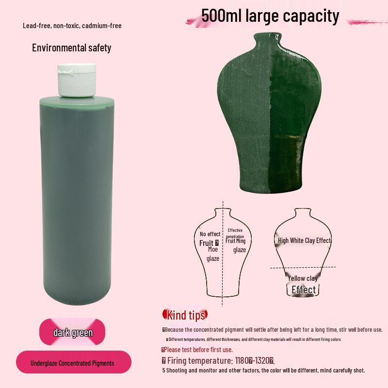 Konzentrierte wasserbasierte Keramik-Unterglasurpigmente für DIY- & Studentenprojekte