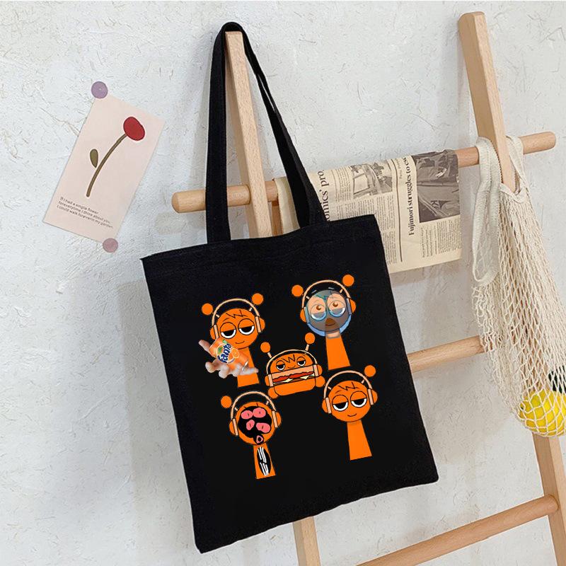 Game music box peripheral portable canvas bag to work out bento messenger bag shoulder bag large capacity