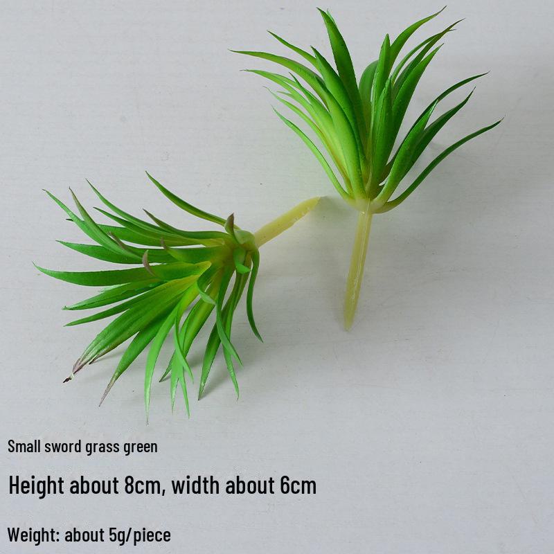 Mini Flocking Artificial Succulent Bonsai for DIY Wall Decor
