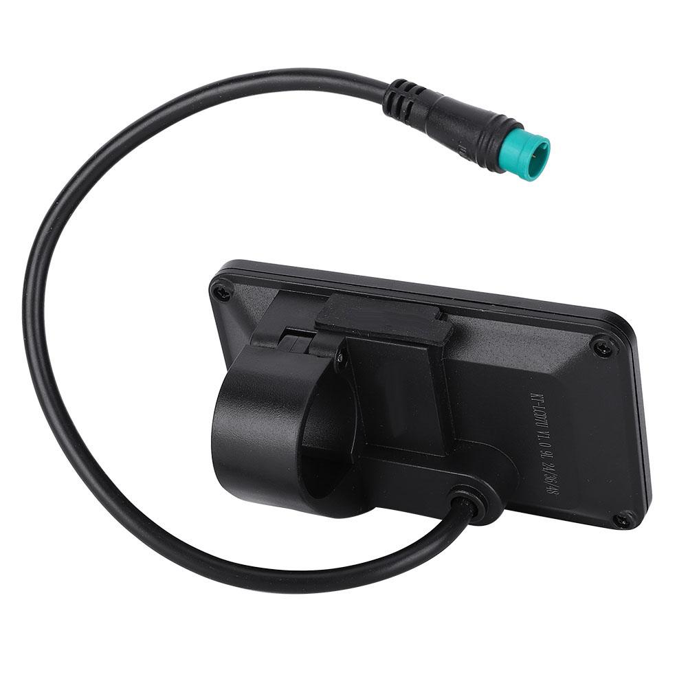 Conversion LCD Instrument, KT LCD7 Black and White Screen with Waterproof USB Port for Electric