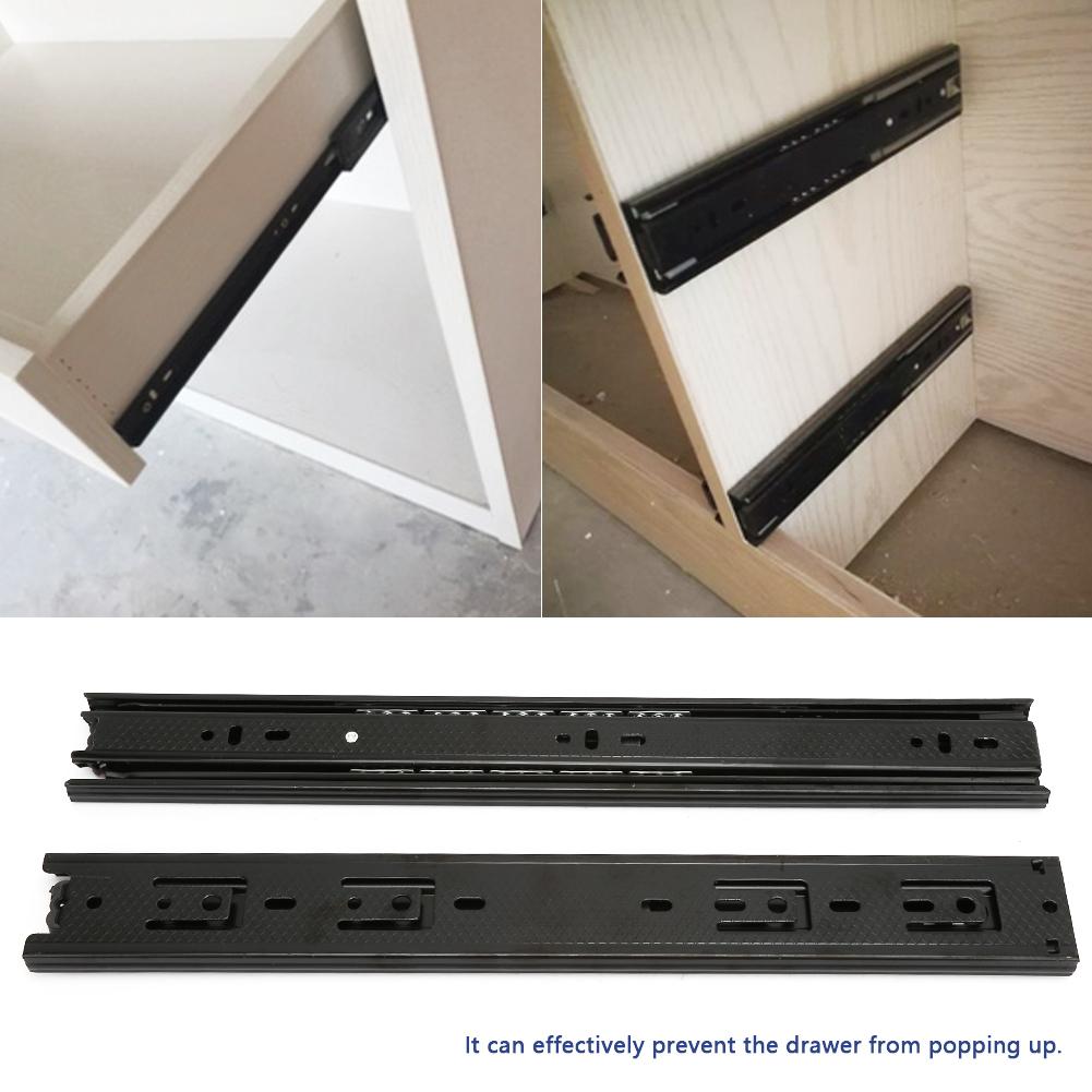 3sekční kuličkové zásuvkové pojezdy, kluzáky, tlumení, soft close, 35*4.5cm