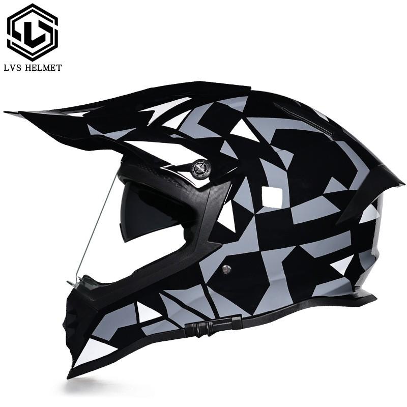 Full Face Motorcycle Helmet With Dual Visors Off-Road Rally Highway Riding Unisex All-Season ABS S M L XL