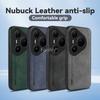 Nubuck Leather Magnetic Case for Huawei Pura 80 Pro P80 Ultra Protective Cover Shockproof Back Shell Coque Capa Fundas
