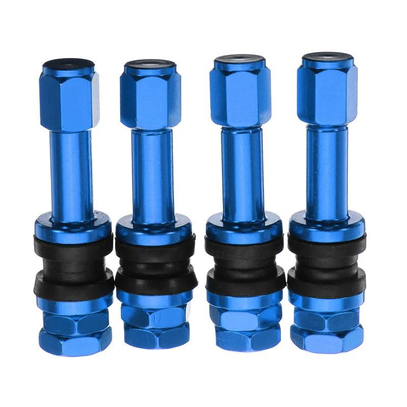 TR43E Aluminum Alloy Tubeless Tire Valve Stems 4PCS Durable Airtight Wheel Air Valves for Cars SUVs and Light Trucks Set Valve Stems 1