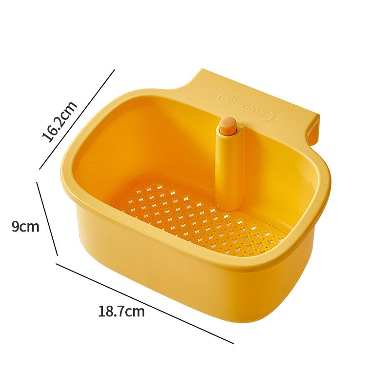Sink Draining Hanging Basket Kitchen Sponge Rag Storage Rack Kitchen Sink Residue Filtration Anti-clogging Draining Basket
