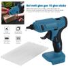 Hot Melt Glue Gun for Makita 18V Battery((Tool Only) with 10 Glue Sticks Heavy Duty Hot Glue Gun for Arts & Crafts Home Repair