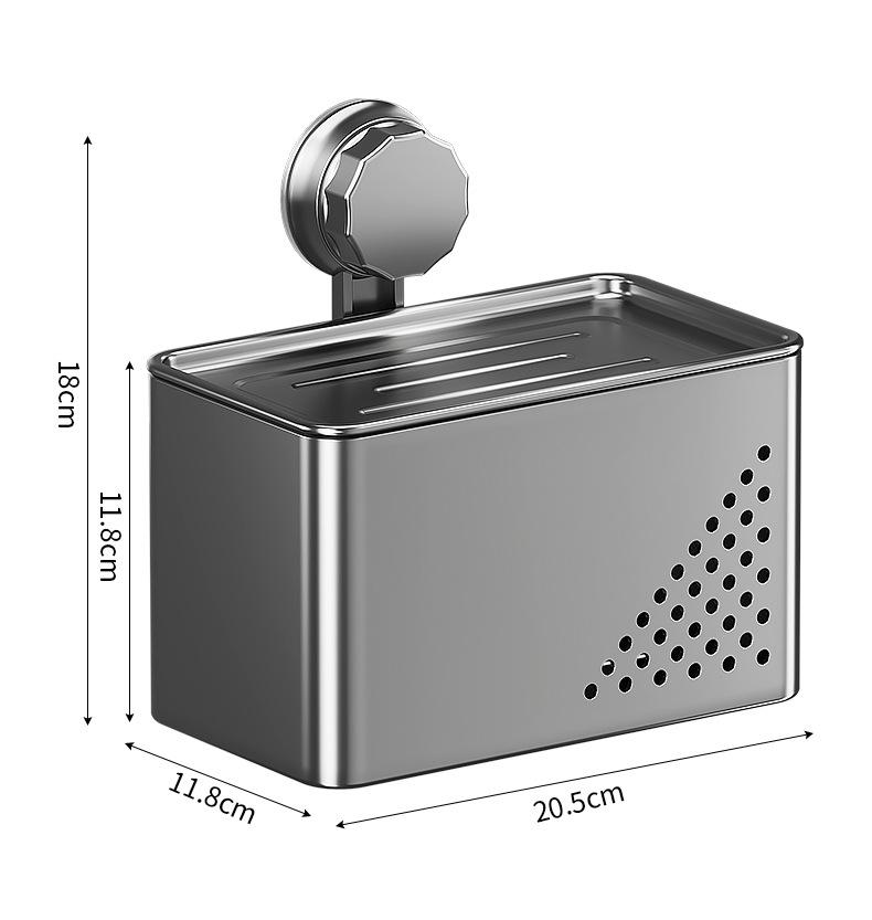Punch-Free Wall-Mounted Waterproof Toilet Paper Holder with Storage Rack