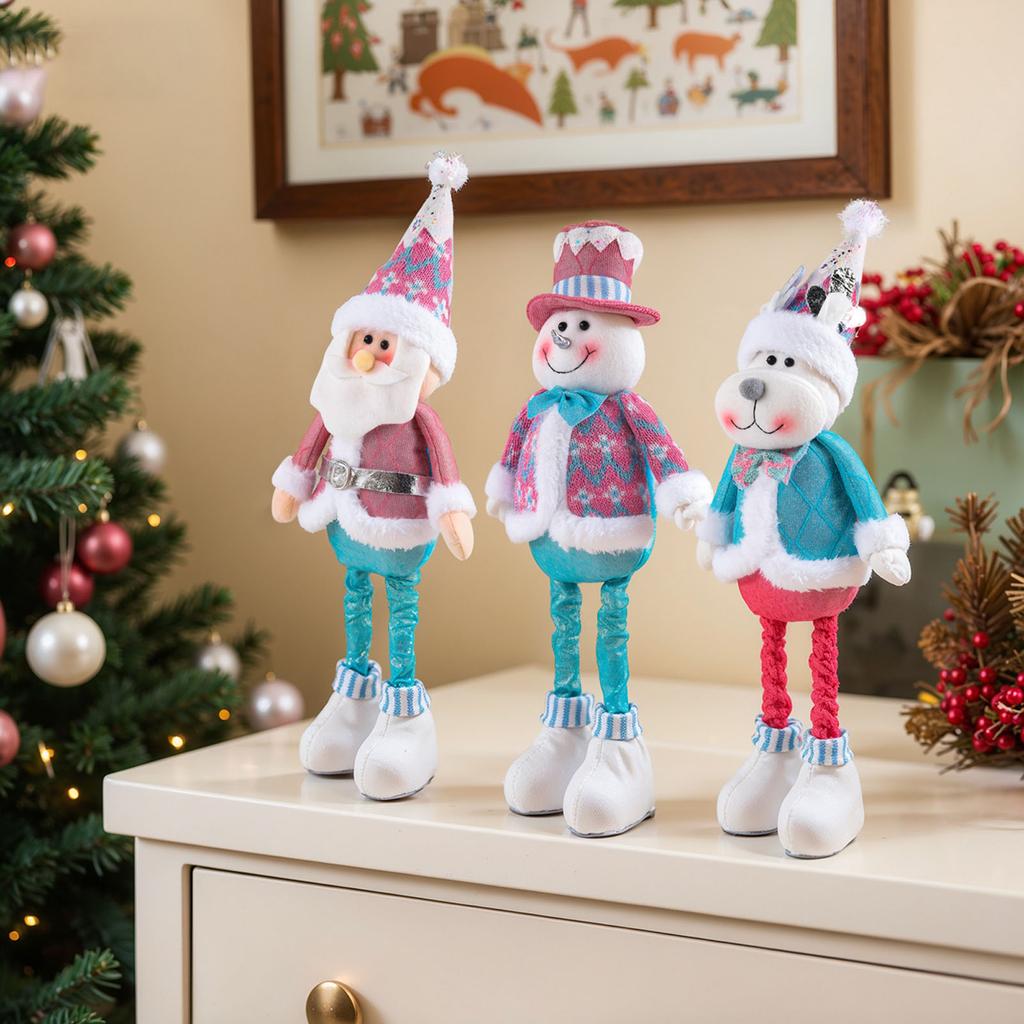 Kerstversieringen, Uitschuifbare Kerstpop, en Sneeuwpop, Etalage.