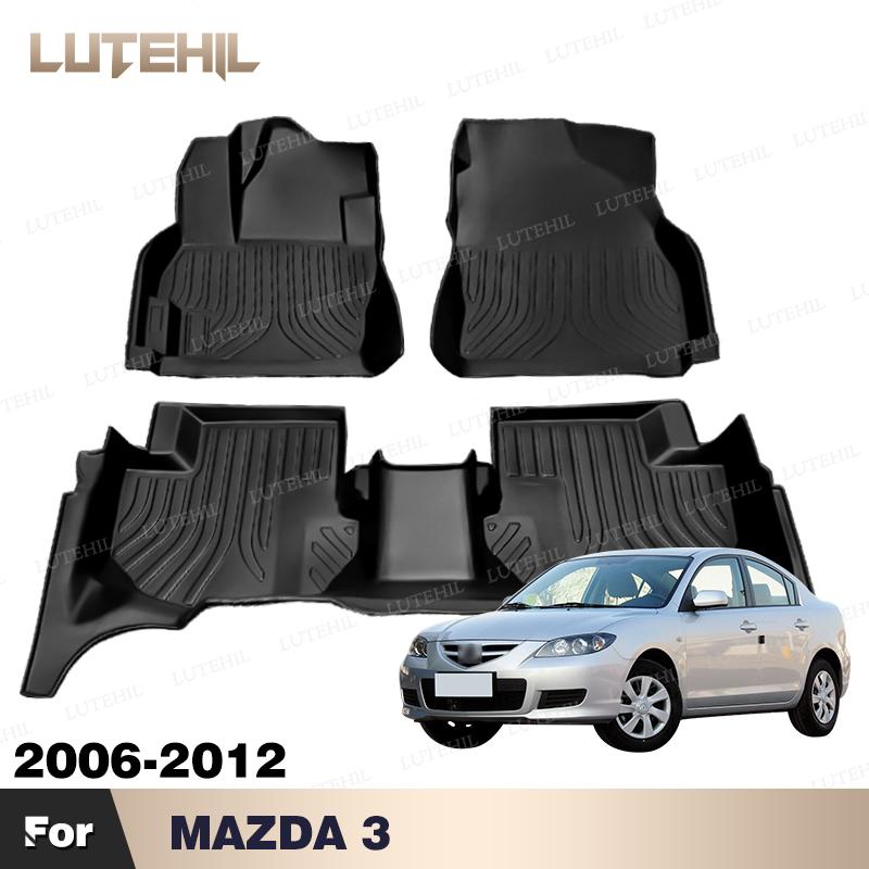 Custom TPE Car Floor Mat For MAZDA 3 2006-2012 11 10 09 08 07 Carpet Cover Waterproof Interior Protector Accessories Parts