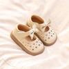 Baby girl shoes summer girls princess leather shoes breathable soft sole hollow small leather shoes girls single shoes