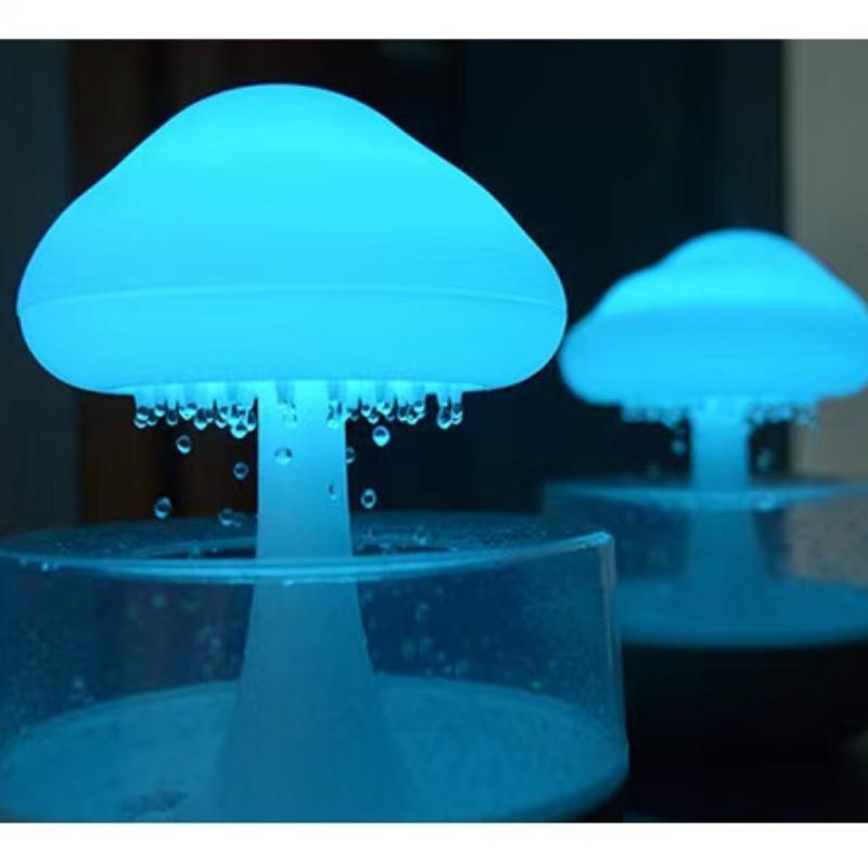 Rain Cloud Humidifier With LED LightMushroom Design Ultrasonic Diffuser For Home Use