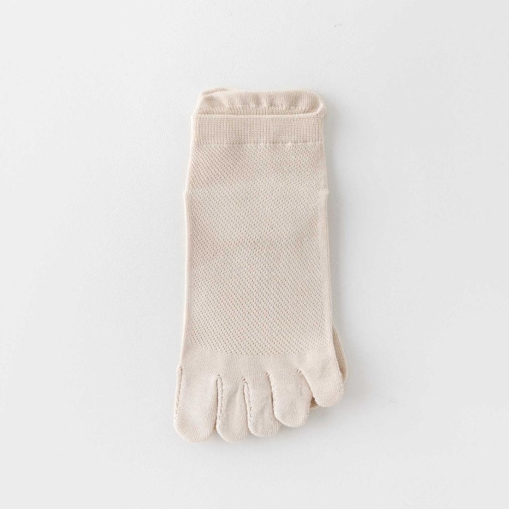 Five-Finger Socks Boneless Anti-Pilling Split-Toe Ultra-Thin Women'S Socks Antibacterial Cotton Socks Short Tube Mesh Socks