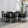 VidaXL 5-Piece Garden Dining Set Outdoor Dining Furniture Table and Dining Chairs Patio Terrace Furniture 3099156