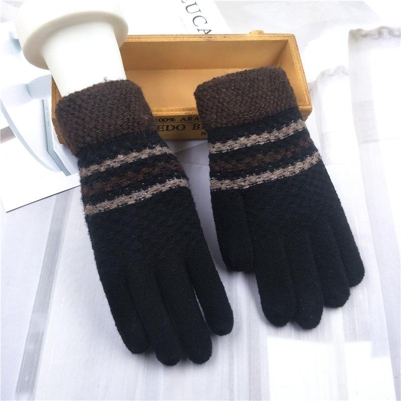 Autumn and winter men's wool gloves