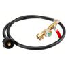 Propane Refill Adapter Hose with Gauge and ON Off Control Valve, 3 FT 36 Inch Extension Hose for 1LB Propane Gas Tanks