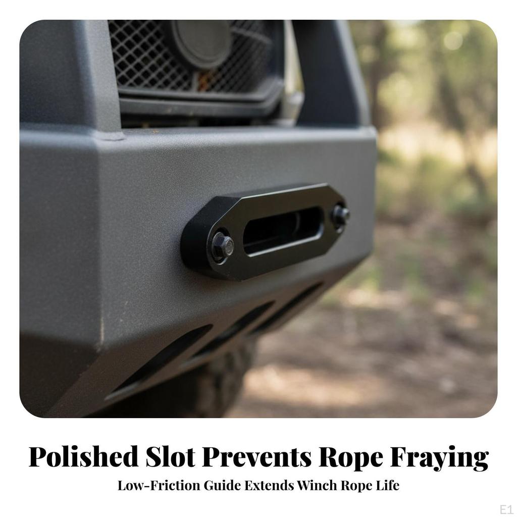 Winch Fairlead | Smooth Rounded Edges, LowProfile Design, Aluminum Fairlead, for Vehicle Winching