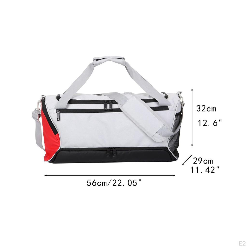 Travel Duffle Bag Carry On Overnight Sports Gym Adults Pouch Shoulder with Shoe