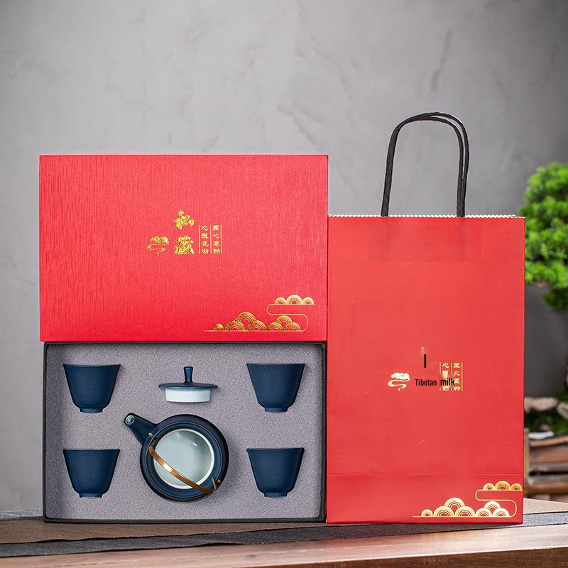 Elegant Ceramic Kung Fu Tea Set for Weddings and Corporate Gifts