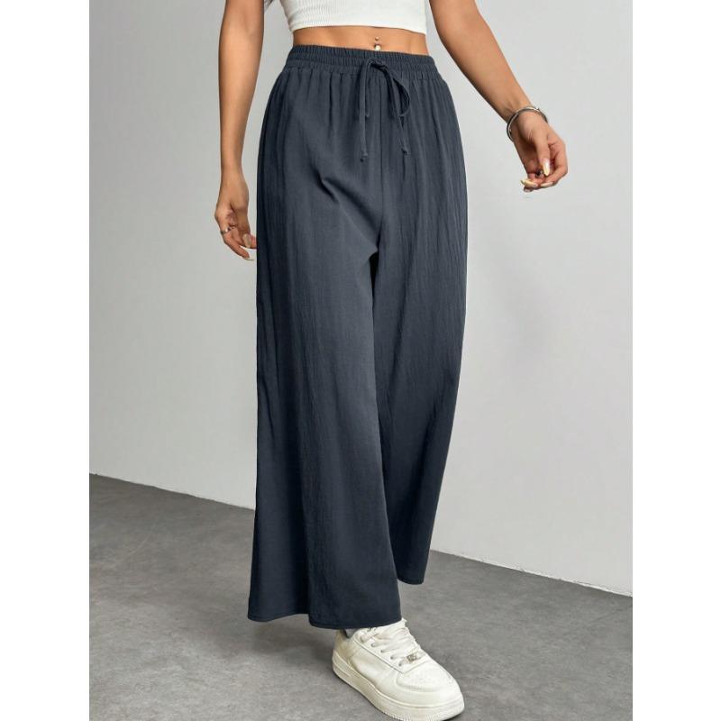 JPNTKY Women's Fashion Casual Solid Color Print Pants & Capris