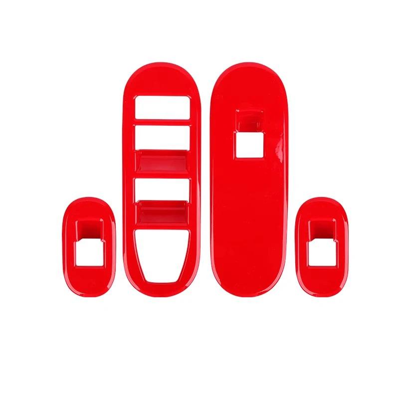 4 Stück Auto Styling Fensterheber Schalter Blende Abdeckung Zierleiste Aufkleber Für Mini Electric J05 Aceman 2025 2025 Innenraumzubehör