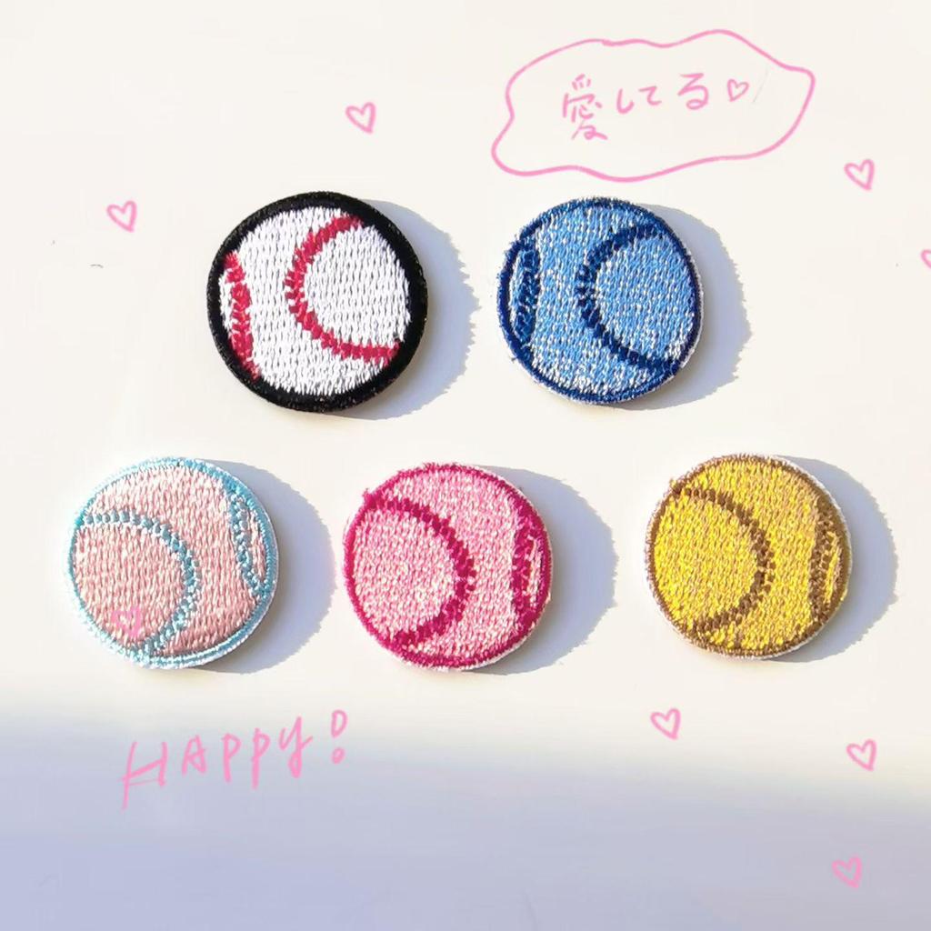 In Stock Embroidered Sports Patches: Basketball, Football, Rugby, Baseball - DIY Clothing Accessories, Iron-on Decoration.