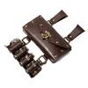 Vintage Renaissances Costume Accessories Set with Faux Leather Belt and Belt Bag Pouch with 4Pcs Cork Potion Vials