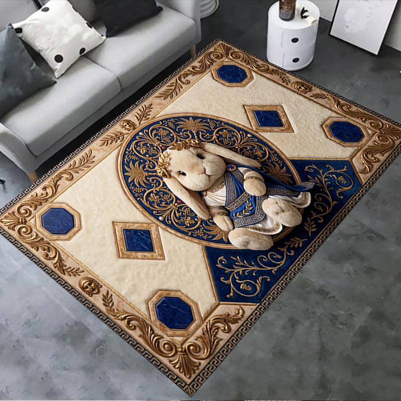 2025 New Cute Rabbit Carpet Rug for Living Room Bedroom Home Sofa Decoration,Kids play Non-slip Floor Mat07