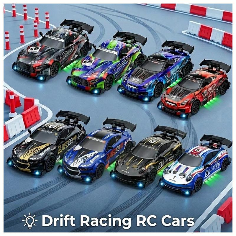 4Wd Rc Drift Car 2.4G Remote Control High Speed Racing Vehicle Led Light 4X4 Sport Auto Model Toys For Children Boys Gift