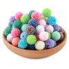 15Pcs 16MM Resin  Round Acrylic Beads Sugar Sand Pasting Process Fashion For Jewelry Making DIY Handmade Bracelets Accessories