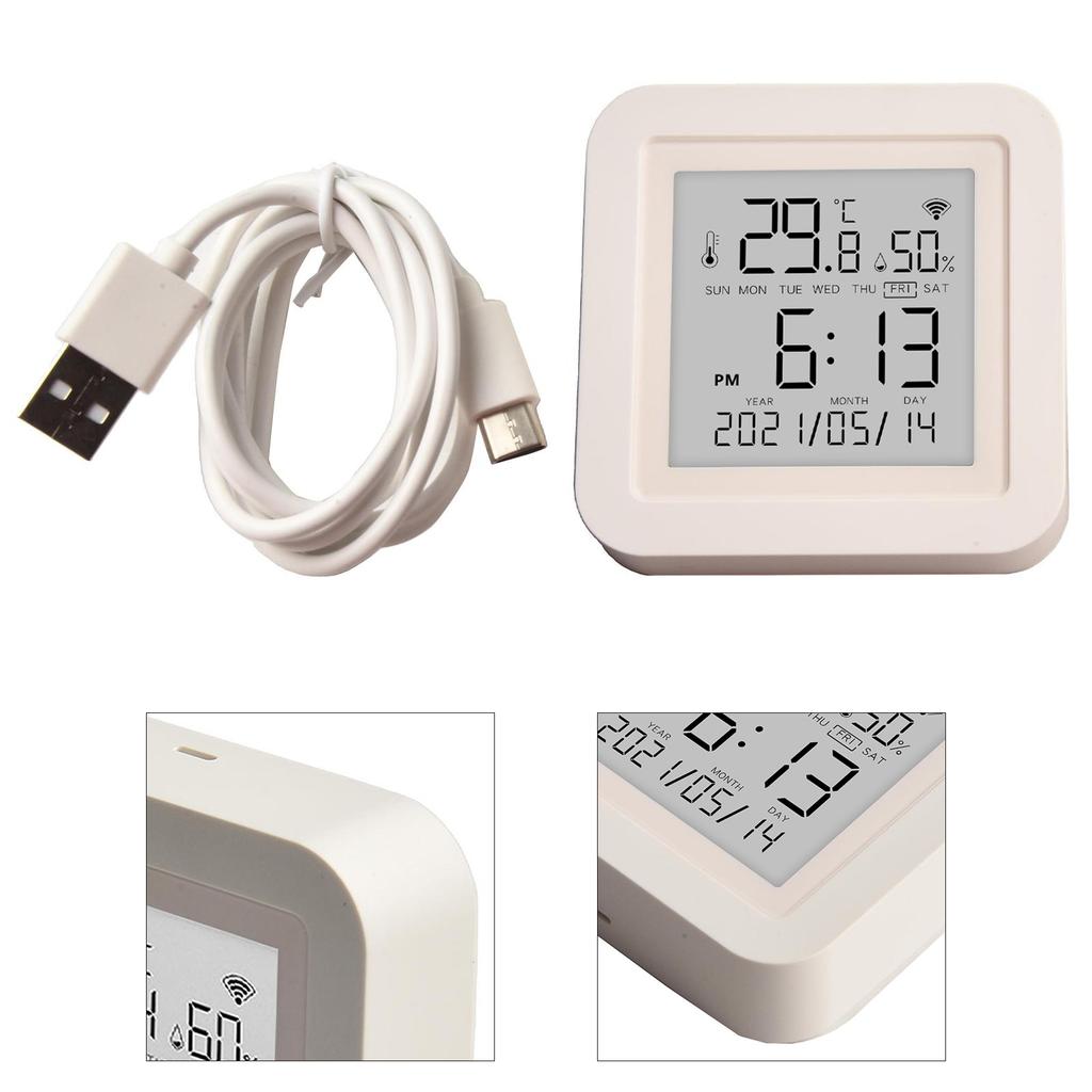 WiFi Thermometer For Tuya Smart WiFi Thermometer Hygrometer Indoor Room Digital Temperature Sensor For Smart Life For Home