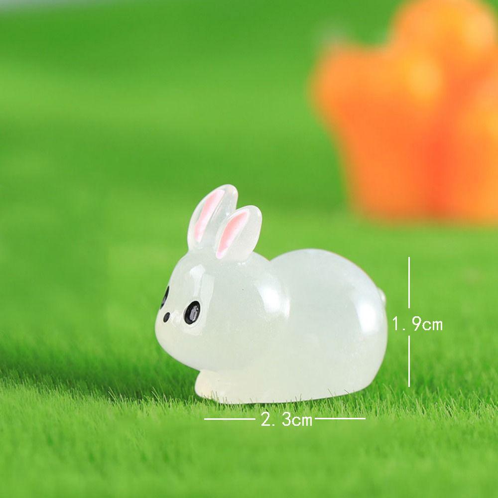 Cute Mini Lizards Glow At Dark Resin Craft Miniatures Figurines Cartoon DIY Fairy Garden Lizard Ornaments Decoration