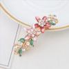 Flower Hairpin Women'S Back Of The Head Zinc Alloy Diamond Paint Hollow Butterfly Spring Clip Autumn And Winter Hairpin Hair Accessories