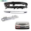 Set Fog Light Lamp + Grille & Trim For Mercedes Benz W212 E350 Right Side Bumper