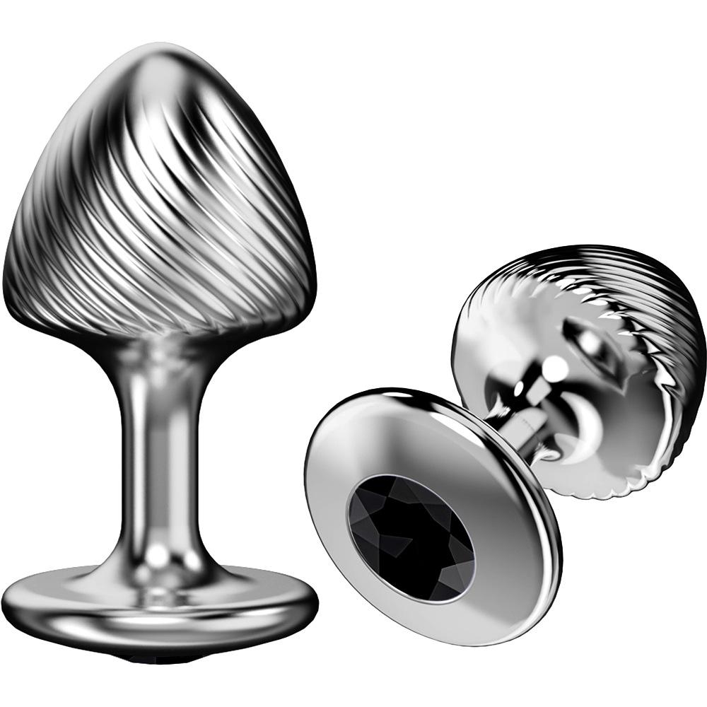 Mushroom Shape Metal Anal Plug Training Toy