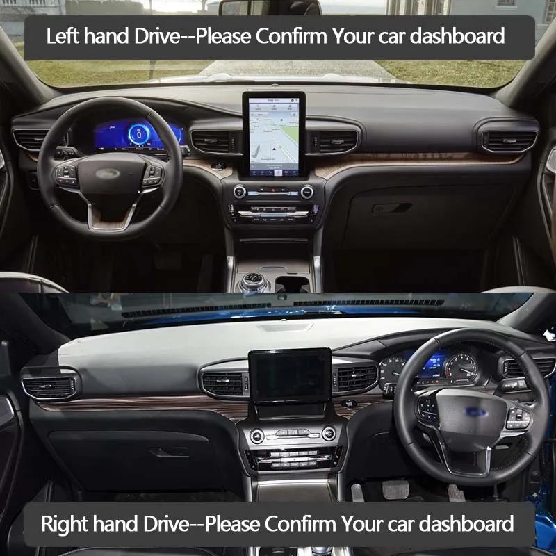For Ford Explorer U625 MK6 2020 2021 2022 Anti-Slip Mat Dashboard Cover Pad Sunshade Dashmat Car Accessories