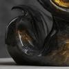 1/2Pcs Enigmatic Cat Sculpture Big Eyes Gaze Black Cat Statue Resin Figurine Home Office Desktop Decoration Ornament