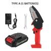 2PCS Lithium Battery Cordless Electric Pruning Saw 26V Rechargeable Mini Electric Saws Woodworking Electric Saw Garden Logging New