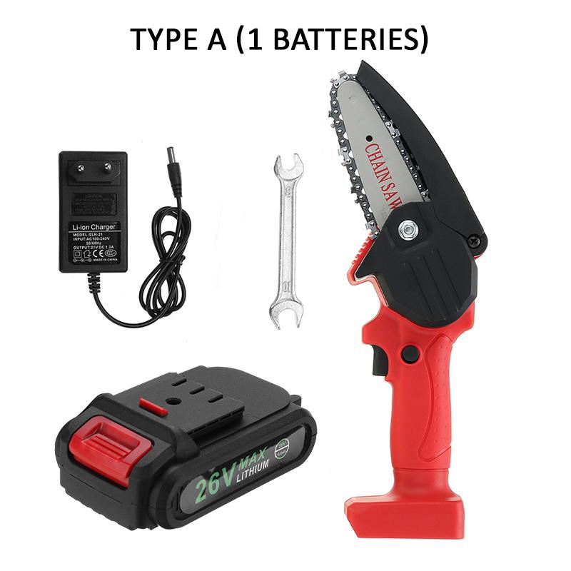 2PCS Lithium Battery Cordless Electric Pruning Saw 26V Rechargeable Mini Electric Saws Woodworking Electric Saw Garden Logging New