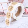 500Pcs/Roll Handmade Thank You Stickers Paper Label  Round Stationery Decor